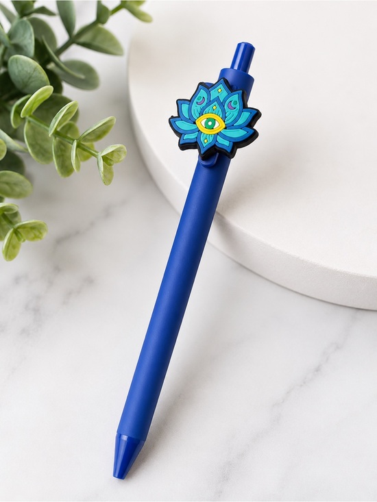 Other - Blue Lotus Eye Decorative Click Pen
